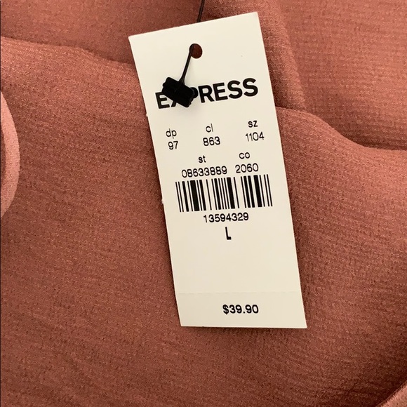 Express Asymmetrical Ruffle Silk Top - Picture 4 of 7